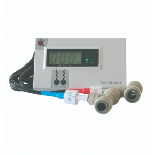 TDS meter - 1xIN - 1xOUT installed (including couplings and hoses)