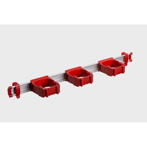 Toolflex One Wall Strip mit 3 Klemmen 15/35mm Rot